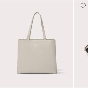 Dagne Dover Allyn tote in Bone